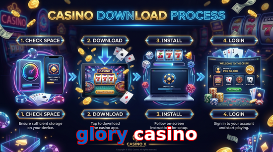 Game list for Glory Casino download section