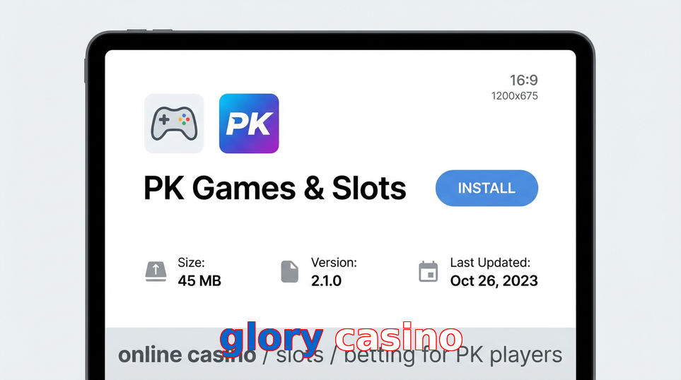 Game list for Glory Casino gameapk section