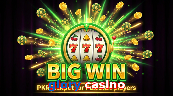 Big win animation on Glory Casino slot game
