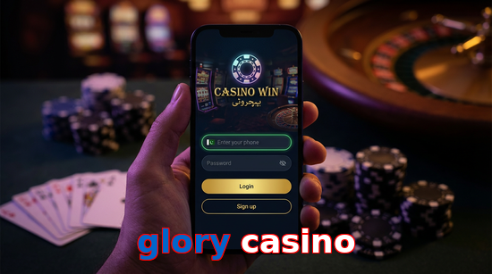 Main screen of Glory Casino login page for PK players